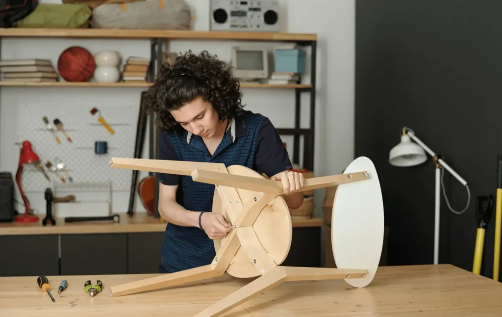 packing and furniture assembly